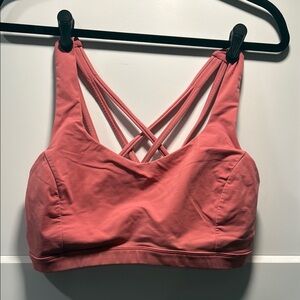 Lululemon Pink Strappy Sports Bra